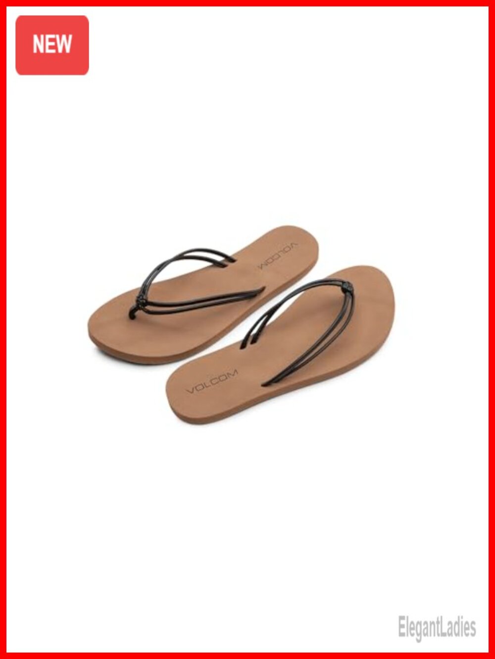 Lightweight Thong Sandal with Arch Support and Rubber Sole